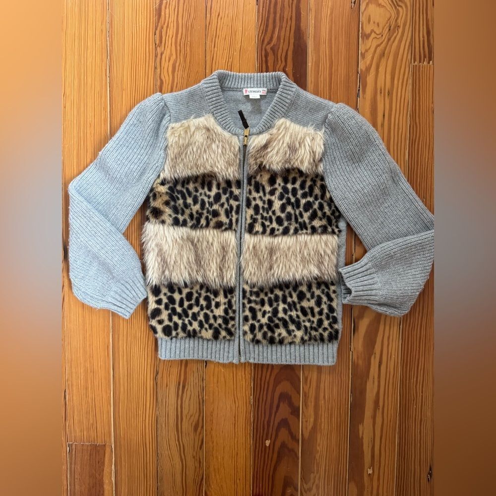 Crewcuts Faux Fur Sweater Jacket